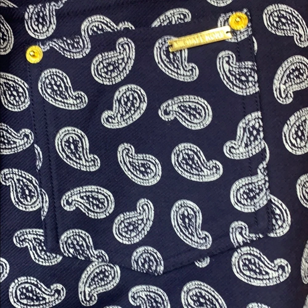 SzS Michael Kors Paisley Print Leggings NWOT - Picture 5 of 5